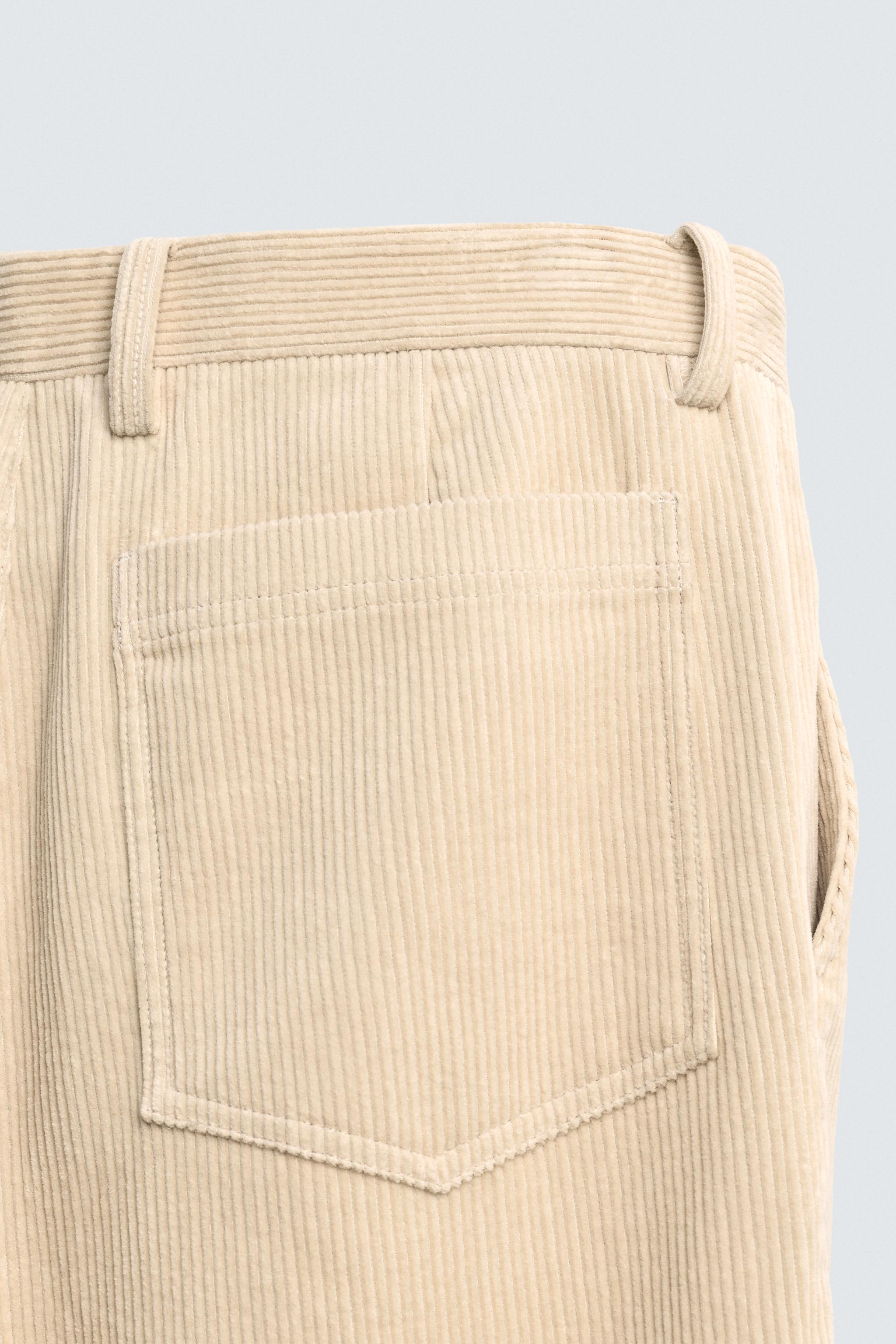 PANTALON REGULAR FIT EN VELOURS CÔTELÉ